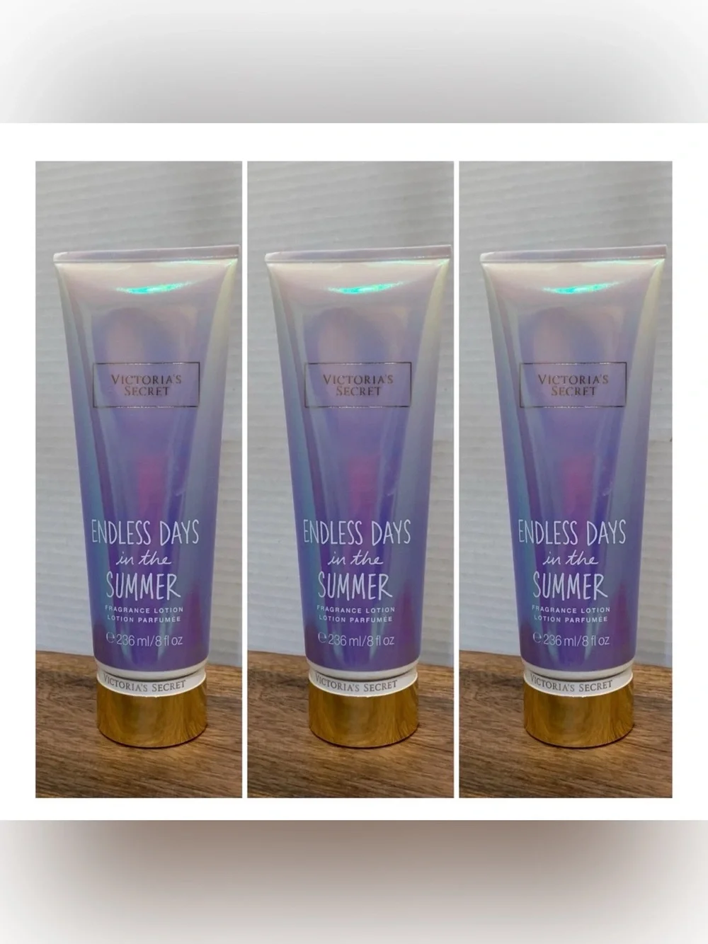 3~Victoria's Secret ENDLESS DAYS IN THE SUMMER Fragrance Lotion ~ 8 fl.oz.